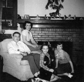 Ed, Ruby, Carol & Sharon, c. early 1950s