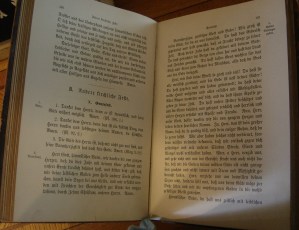 German bible on display at Marine UCC.